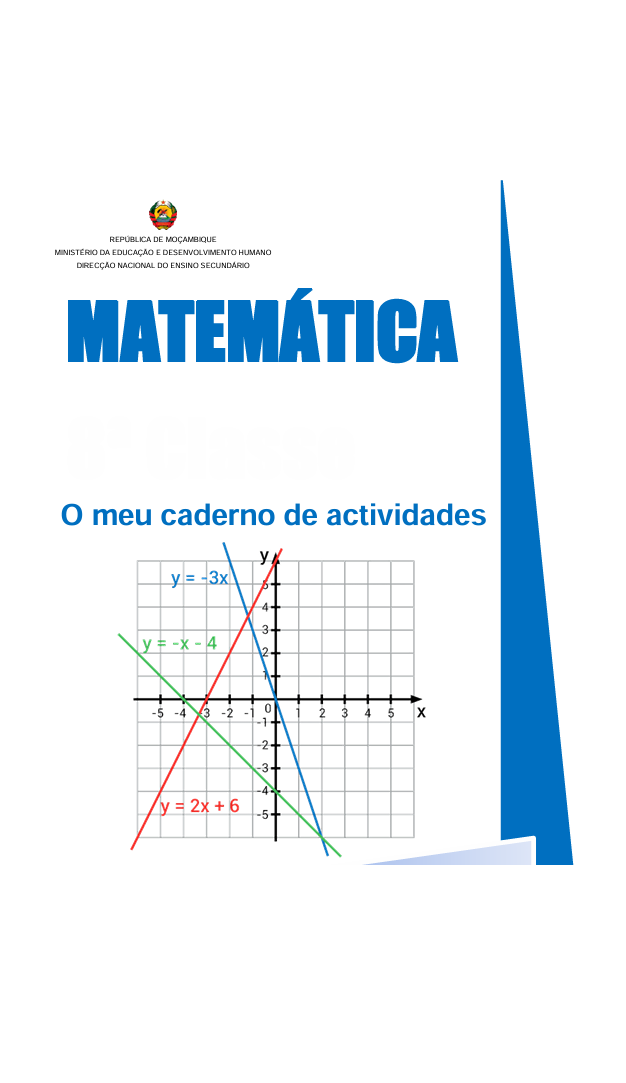 O meu caderno de actividades de Matemática – 8ª Classe